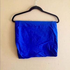 royal blue tube skirt